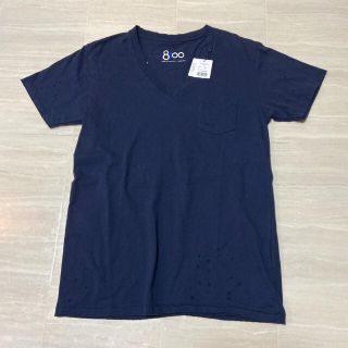 ロンハーマン(Ron Herman)のRon Herman 8100 ダメージ加工 Vネック 半袖Tシャツ(Tシャツ/カットソー(半袖/袖なし))