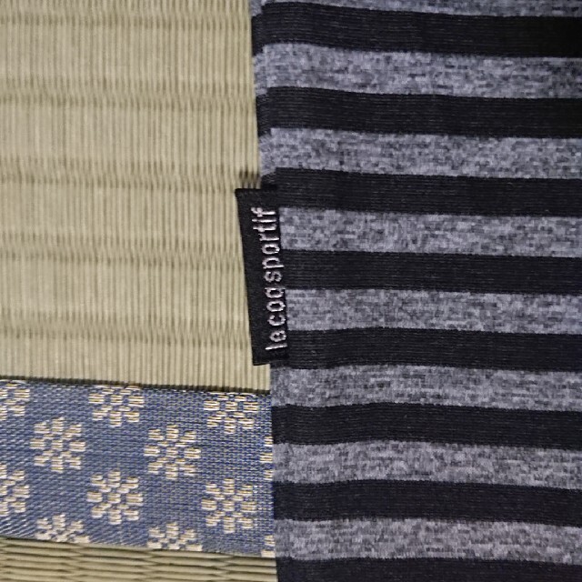 le coq sportif(ルコックスポルティフ)のルコック ハイネック長袖Ｔシャツ Ｓ グレー/ブラックボーダー レディースのトップス(Tシャツ(長袖/七分))の商品写真
