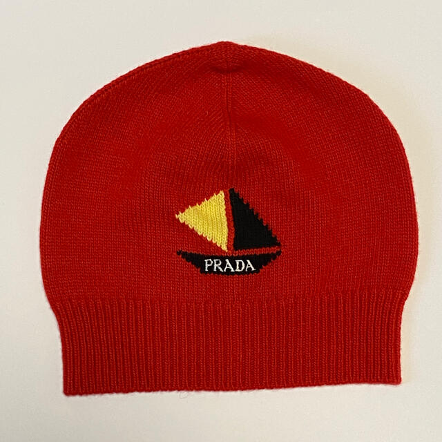 PRADA(プラダ)の【値下げ】PRADA ニット帽 プラダ メンズの帽子(ニット帽/ビーニー)の商品写真