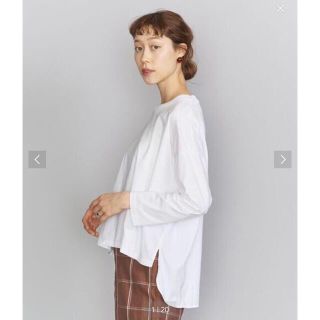 ビューティアンドユースユナイテッドアローズ(BEAUTY&YOUTH UNITED ARROWS)のBY シャツテールロングスリーブカットソー(カットソー(長袖/七分))