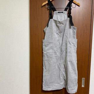 ダブルクローゼット(w closet)のダブルクローゼット　コーデュロイ　オーバーオール　ワンピース(サロペット/オーバーオール)