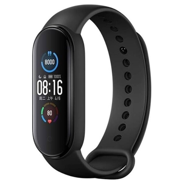 新品未開封 Mi Band5 本体(黒バンド)+白バンド+保護フィルムセット メンズの時計(腕時計(デジタル))の商品写真