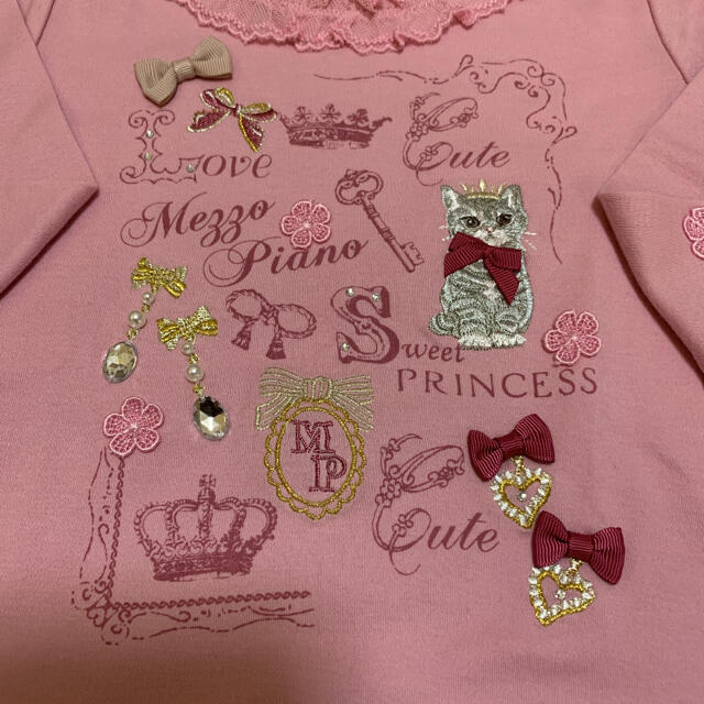 mezzo piano(メゾピアノ)の新品メゾピアノ  トップス キッズ/ベビー/マタニティのキッズ服女の子用(90cm~)(Tシャツ/カットソー)の商品写真