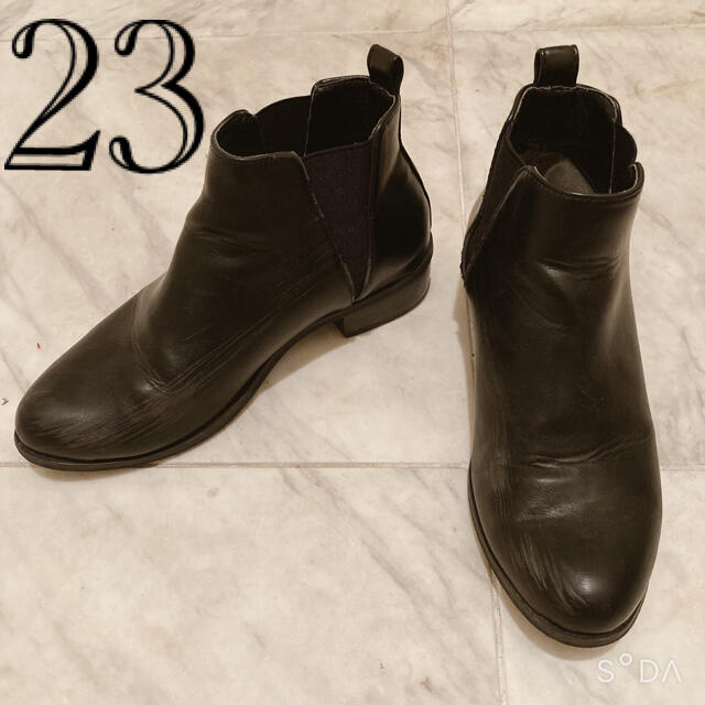 ブーツ　ローヒール　23センチ レディースの靴/シューズ(ブーツ)の商品写真