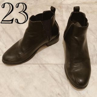 ブーツ　ローヒール　23センチ(ブーツ)