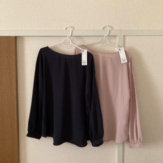 ジーユー(GU)のエアリー2WAYブラウス・GU・ジーユー・UNIQLO・ユニクロ・XXLサイズ(シャツ/ブラウス(長袖/七分))