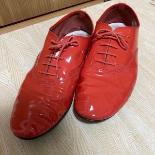 レペット(repetto)のRepetto シューズ　オレンジ　エナメル(ドレス/ビジネス)