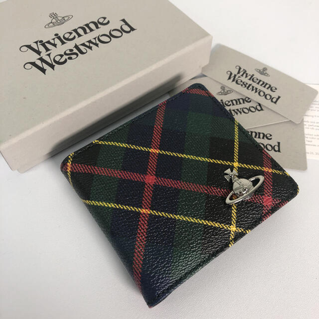 VIVIENNE WESTWOOD ヴィヴィアンウエストウッド折り財布　チェック