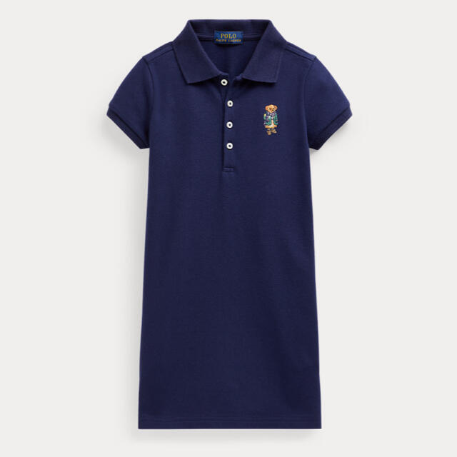 POLO RALPH LAUREN(ポロラルフローレン)の【セール価格】ラルフローレン ブレザーベアメッシュポロドレス　150 キッズ/ベビー/マタニティのキッズ服女の子用(90cm~)(ワンピース)の商品写真