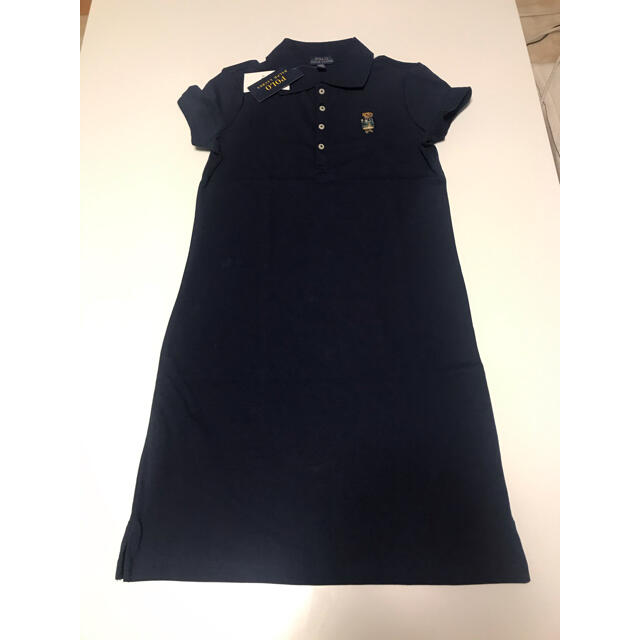 POLO RALPH LAUREN(ポロラルフローレン)の【セール価格】ラルフローレン ブレザーベアメッシュポロドレス　150 キッズ/ベビー/マタニティのキッズ服女の子用(90cm~)(ワンピース)の商品写真