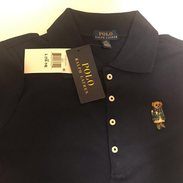 POLO RALPH LAUREN(ポロラルフローレン)の【セール価格】ラルフローレン ブレザーベアメッシュポロドレス　150 キッズ/ベビー/マタニティのキッズ服女の子用(90cm~)(ワンピース)の商品写真