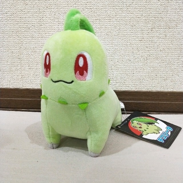 ポケモンセンター■チコリータぬいぐるみ エンタメ/ホビーのおもちゃ/ぬいぐるみ(ぬいぐるみ)の商品写真