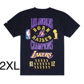 ニューエラー(NEW ERA)のborn x raised lakers new era コラボTシャツ　2XL(Tシャツ/カットソー(半袖/袖なし))