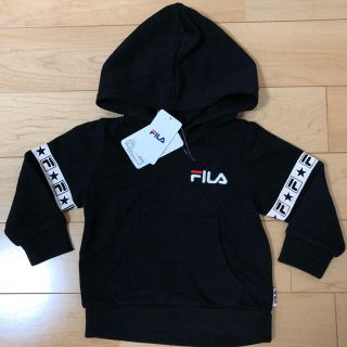 フィラ(FILA)のフィラ FILA 裏起毛パーカー トレーナー 黒 80cm ☆新品未使用(トレーナー)