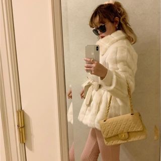 epine エピヌ ファーコートアイボリー
