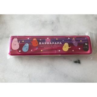 コンビセット 箸 スプーン BARBAPAPA FAMILY カトラリー(弁当用品)