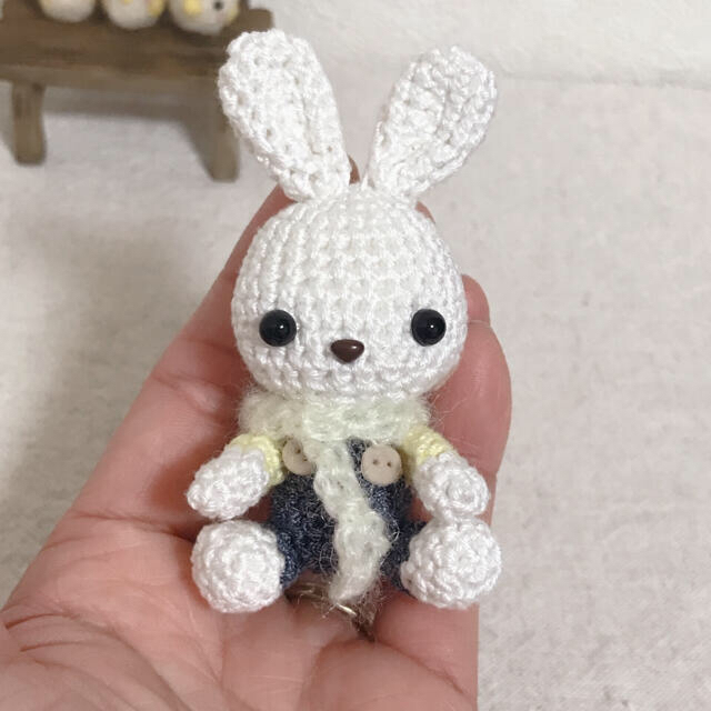 送料込 うさぎ 完成品 Ra-05 あみぐるみ