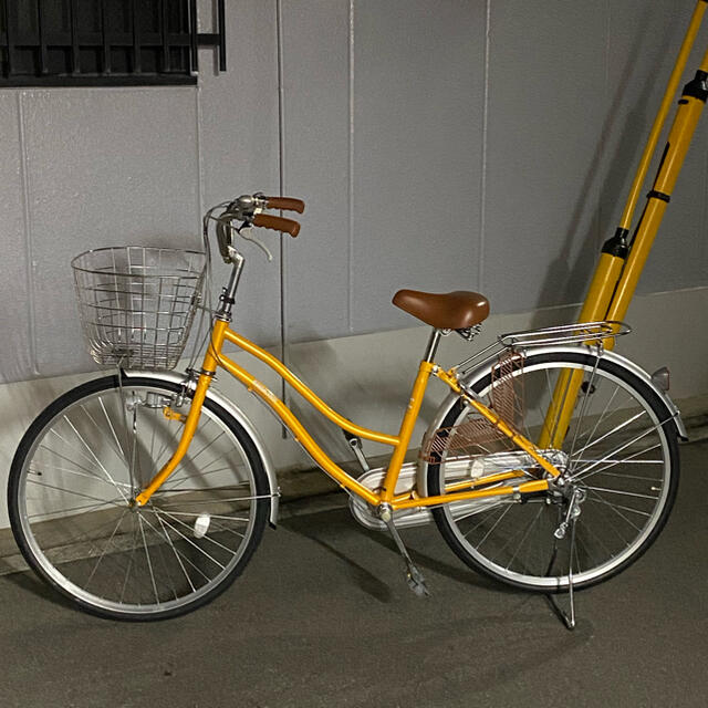 26インチ　ママチャリ　LEDリモコンライト　3段変速　美品 スポーツ/アウトドアの自転車(自転車本体)の商品写真