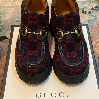 Gucci - グッチ ホースビットローファー GG柄 ビー BEE 6の通販 by