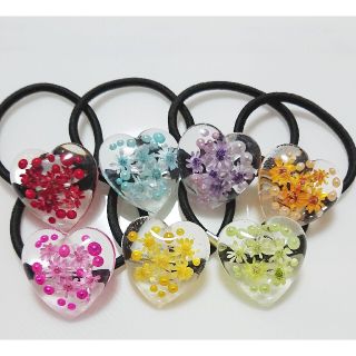 カラーオーダー ハートレジンヘアゴムの通販 by Lemon's shop