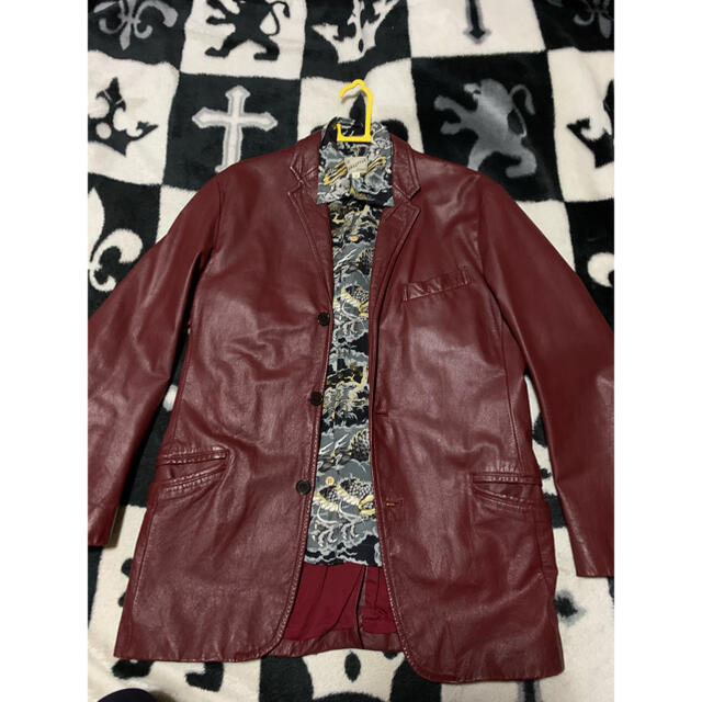 291295=HOMME - 291295 ボルドー レザージャケットの通販 by 291295=HOMME - 291295 ボルドー レザージャケットの通販 by