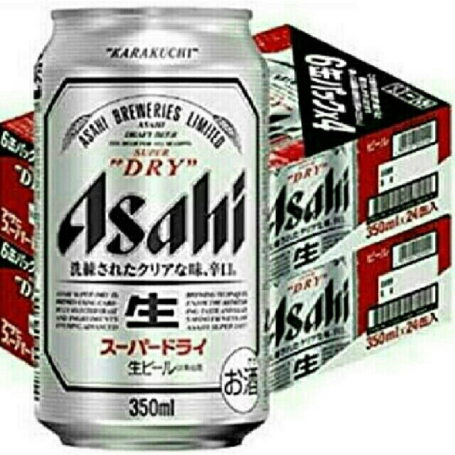 【計48本/2ケース】アサヒスーパードライ 350ml 送料無料 食品/飲料/酒の酒(ビール)の商品写真