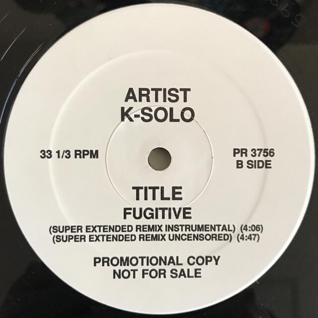 K-Solo - Fugitive エンタメ/ホビーのCD(ヒップホップ/ラップ)の商品写真