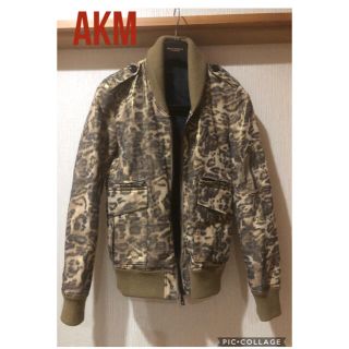 AKM MA-1 ショールカラー レオパード 豹柄 ブルゾン