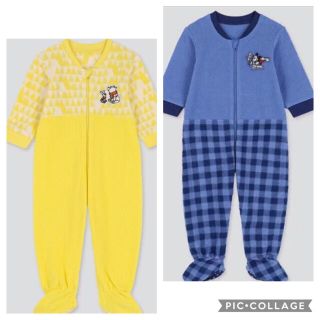 ユニクロ(UNIQLO)のユニクロ　ロンパース  パジャマ2枚セット(パジャマ)