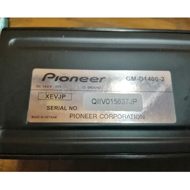 Pioneer(パイオニア)のPioneer GM-D1400Ⅱ パワーアンプ 自動車/バイクの自動車(カーオーディオ)の商品写真