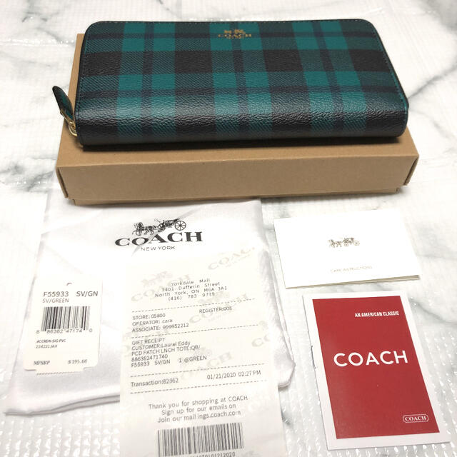 COACH(コーチ)の【新品未使用】COACH コーチ　長財布　男女兼用 レディースのファッション小物(財布)の商品写真