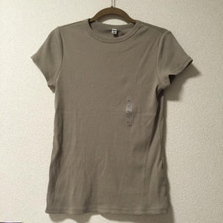 ユニクロ(UNIQLO)のUNIQLO リブクルーネックT(Tシャツ(半袖/袖なし))
