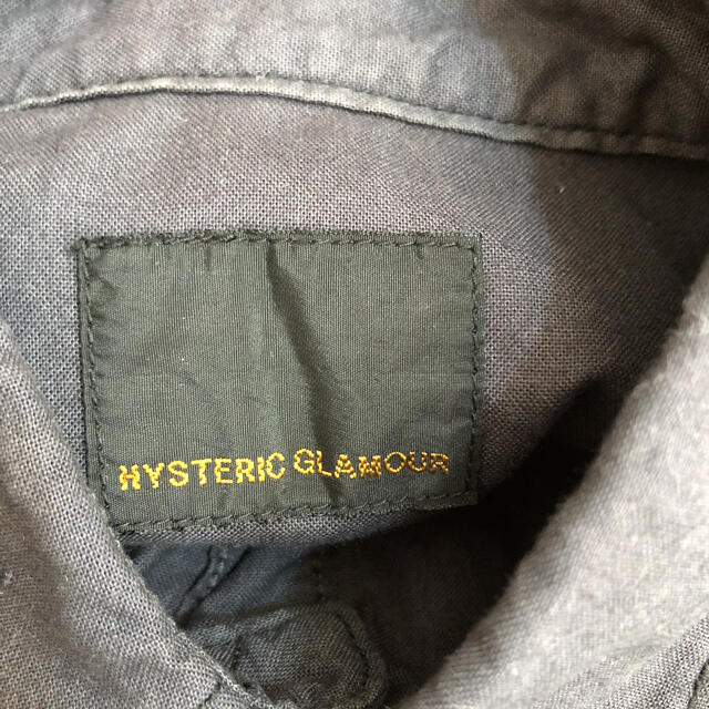 HYSTERIC GLAMOUR(ヒステリックグラマー)の値下げ！HYSTERIC GLAMOUR★ミリタリーシャツ★黒 レディースのトップス(シャツ/ブラウス(長袖/七分))の商品写真