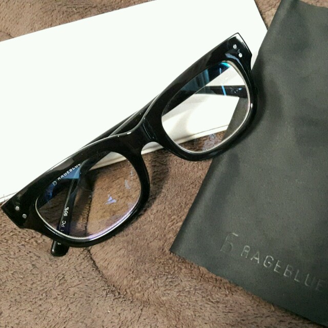 RAGEBLUE - 美品 レイジブルーセルフレームPCメガネの通販 by 96's shop｜レイジブルーならラクマ