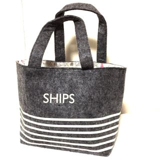 シップス(SHIPS)のSHIPS♡ボーダーバッグ(トートバッグ)