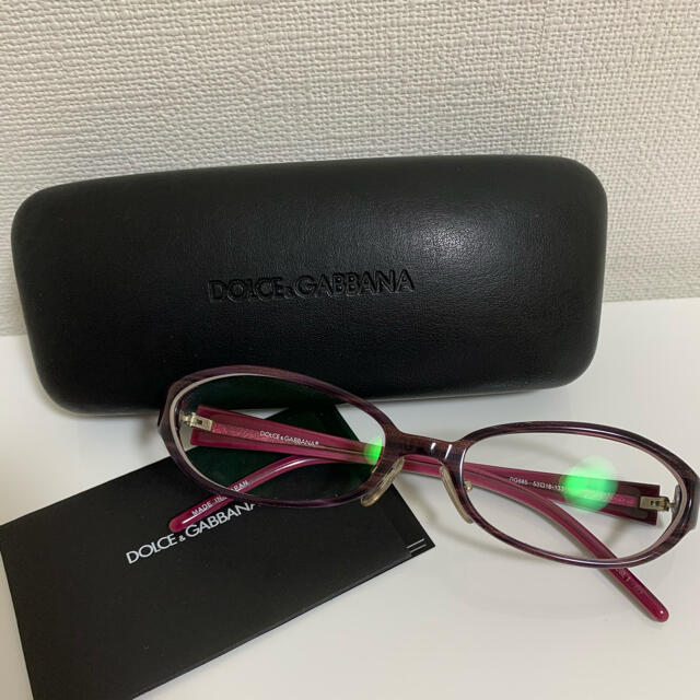 DOLCE&GABBANA(ドルチェアンドガッバーナ)の【美品】ドルチェ&ガッバーナ　メガネ レディースのファッション小物(サングラス/メガネ)の商品写真