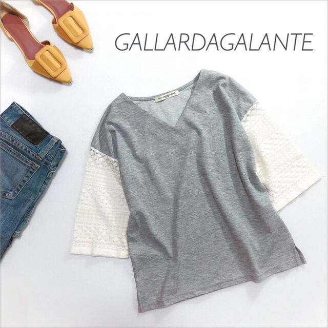 GALLARDA GALANTE(ガリャルダガランテ)のGALLARDAGALANTE 袖レース トップス*トゥモローランド ZARA レディースのトップス(カットソー(長袖/七分))の商品写真