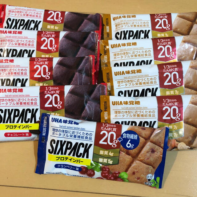 UHA味覚糖(ユーハミカクトウ)の大特価！UHA味覚糖 プロテインバー SIXPACK 9袋 食品/飲料/酒の健康食品(プロテイン)の商品写真