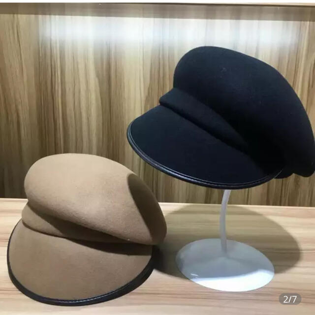 変形　キャスケット　アシンメトリー　カシラ　韓国　ZARA レディースの帽子(キャスケット)の商品写真