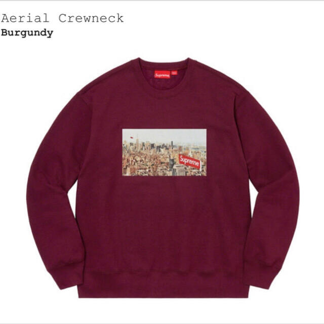 aerial crewneck バーガンディ Sサイズ