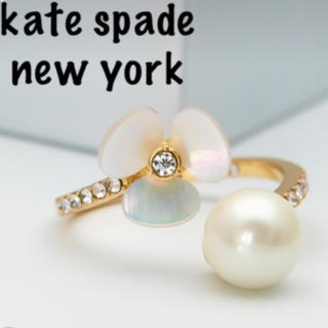 kate spade new york(ケイトスペードニューヨーク)の値下げ！ケイトスペードのネックレスとリングセット レディースのアクセサリー(リング(指輪))の商品写真