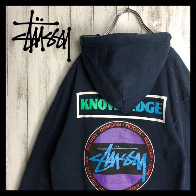 【希少カラー】 STUSSY ステューシー バックロゴ ゆるだぼ