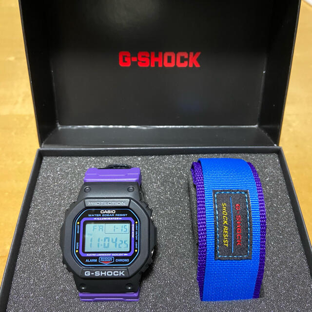 G-SHOCK(ジーショック)の新品 未使用 g-shock dw-5600ths-1 替えベルト付き メンズの時計(腕時計(デジタル))の商品写真