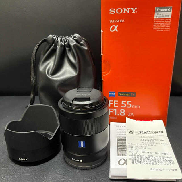 SONY(ソニー)の美品！Zeiss Sonnar T* FE 55mm F1.8 ZA スマホ/家電/カメラのカメラ(レンズ(単焦点))の商品写真