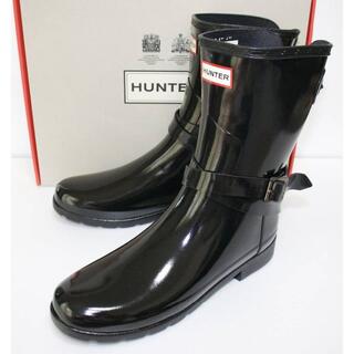 ハンター(HUNTER)の定価19000 新品 本物 HUNTER JP22 靴 黒 ブーツ 2096(レインブーツ/長靴)