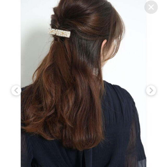 Apuweiser-riche(アプワイザーリッシェ)のアプワイザーリッシェ☆パールバレッタ レディースのヘアアクセサリー(バレッタ/ヘアクリップ)の商品写真