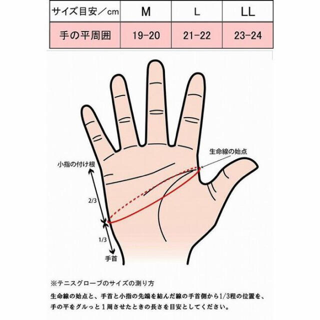 YONEX(ヨネックス)のYONEX グローブ (手の平穴無し)  スポーツ/アウトドアのテニス(その他)の商品写真