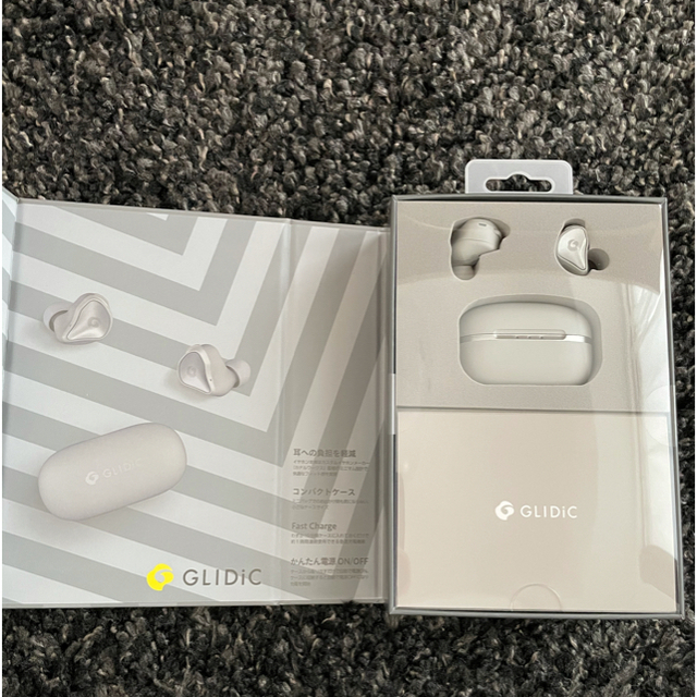 Softbank(ソフトバンク)のGLIDIC Sound Air TW-6000 ペールグレー スマホ/家電/カメラのオーディオ機器(ヘッドフォン/イヤフォン)の商品写真