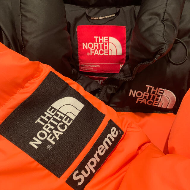 美品 supreme THE NORTH FACE ヌプシ M オレンジ