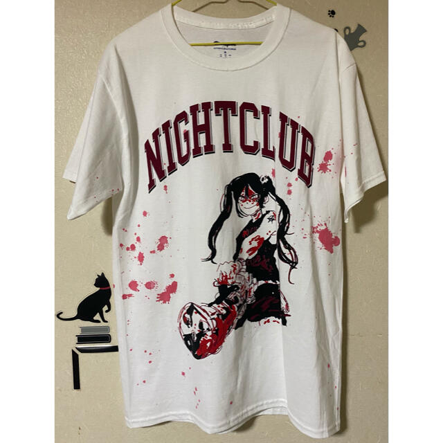 jun inagawa × nightclub コラボTシャツ メンズのトップス(Tシャツ/カットソー(半袖/袖なし))の商品写真